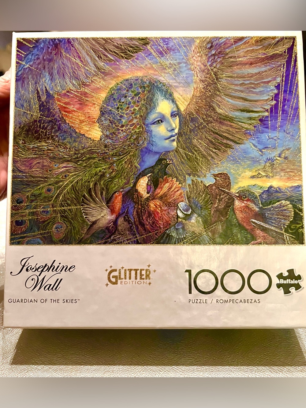 Josephine Wall Glitter "Guardian of the Skies" 1000 Pcs Puzzle Fairies. Poster.
